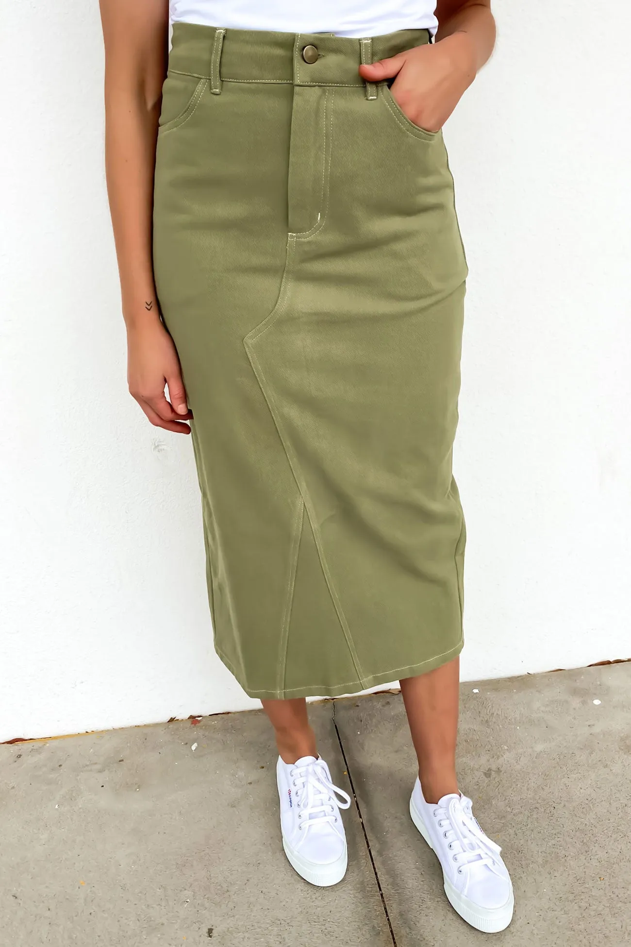 Abbie Skirt Khaki