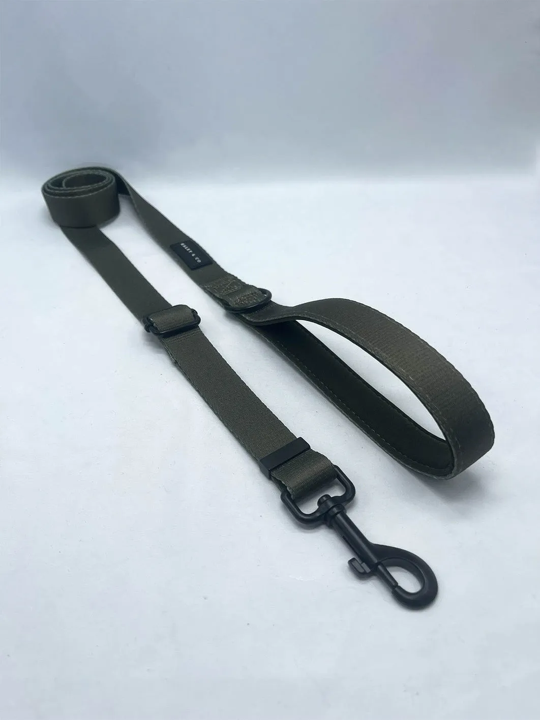 Adjustable Length Lead - Khaki