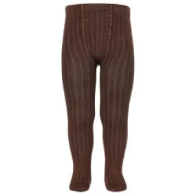 Basic rib tights CHESNUT