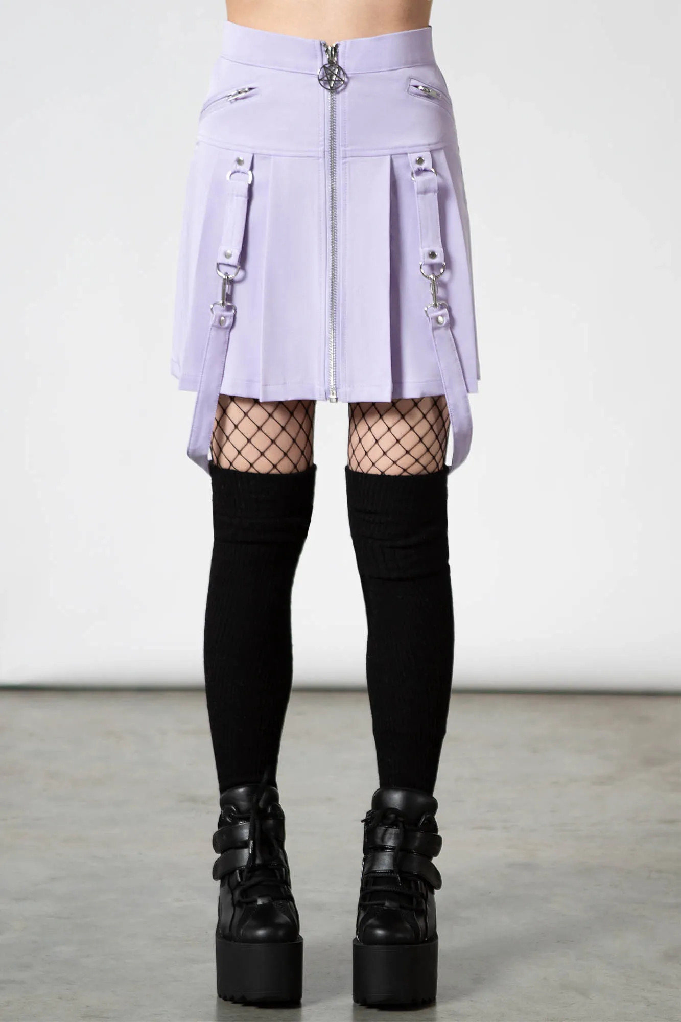 Blaire B*tch Mini Skirt [PASTEL LILAC]