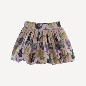 bubble skirt | mauve teapots | organic cotton woven