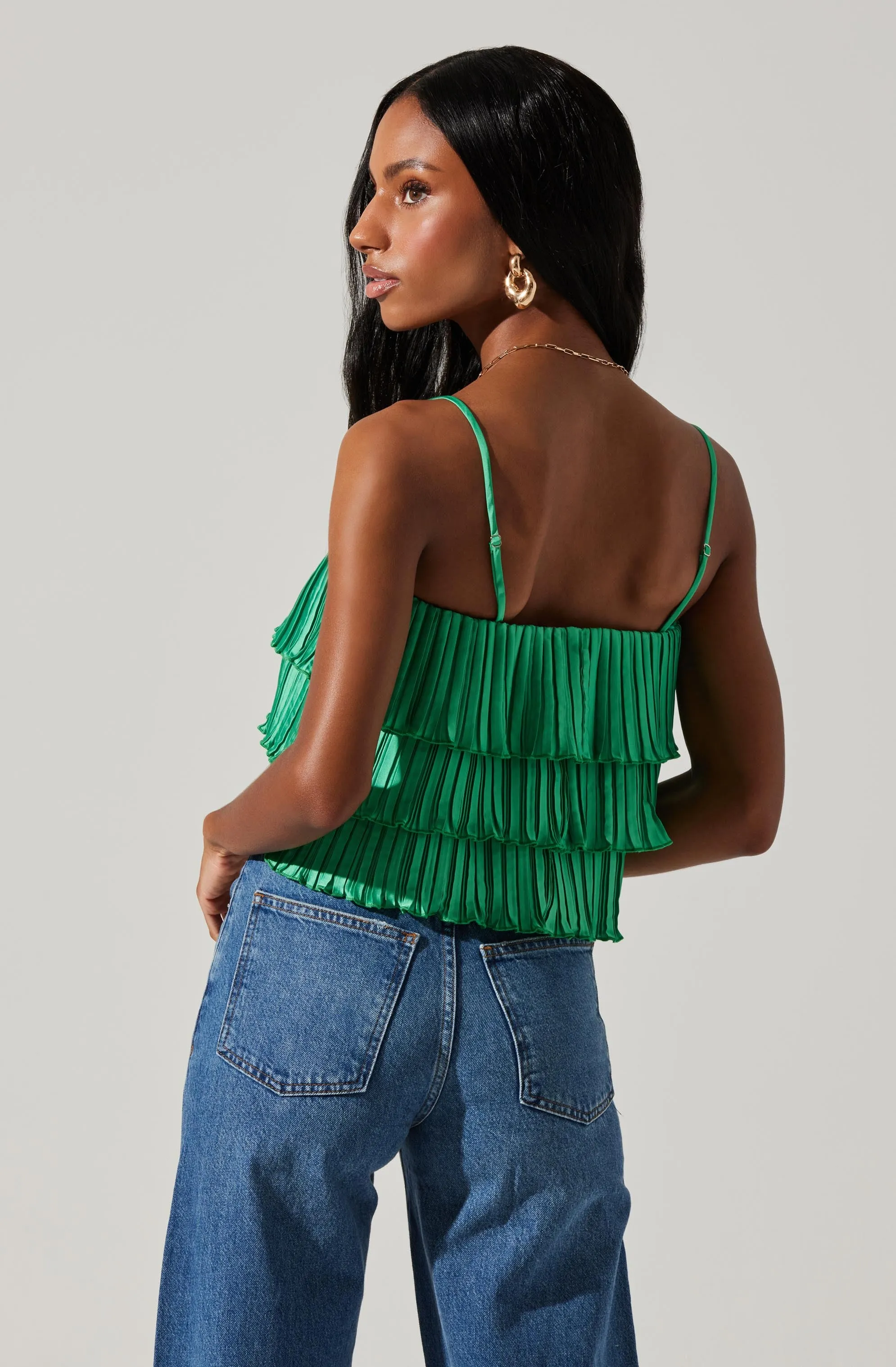 Calita Pleated Tier Sleeveless Top