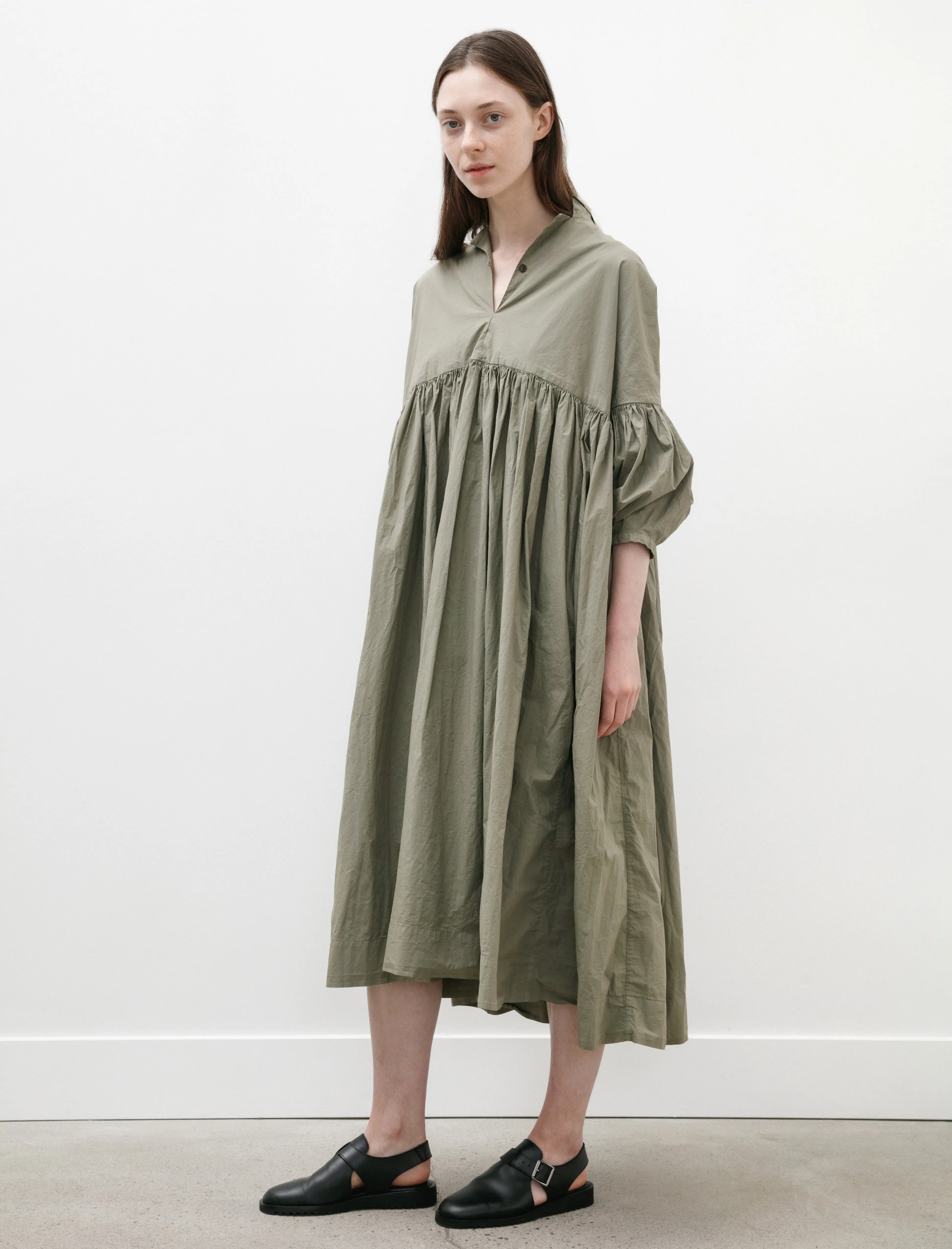 Camelia Dress Light Cotton Khaki