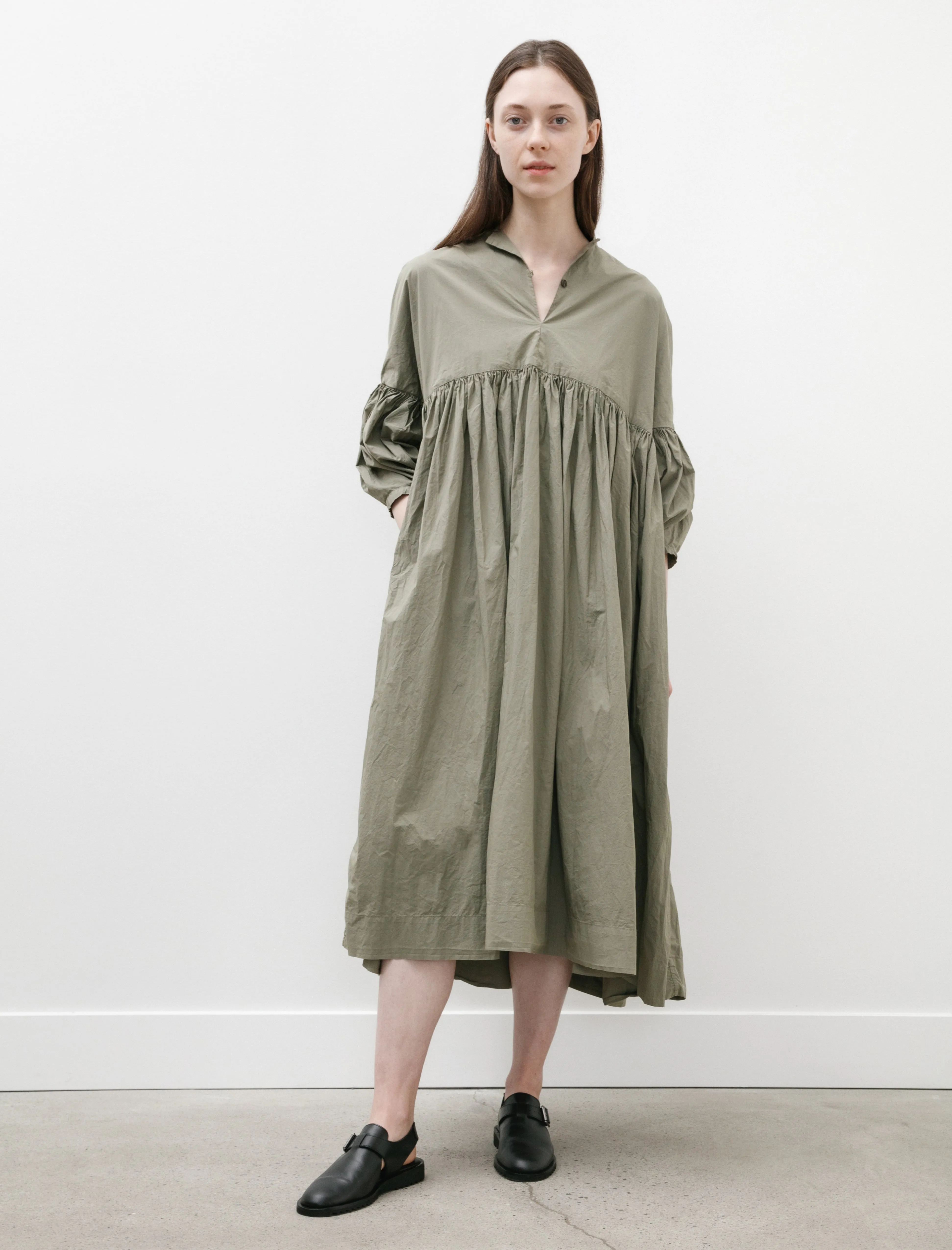 Camelia Dress Light Cotton Khaki