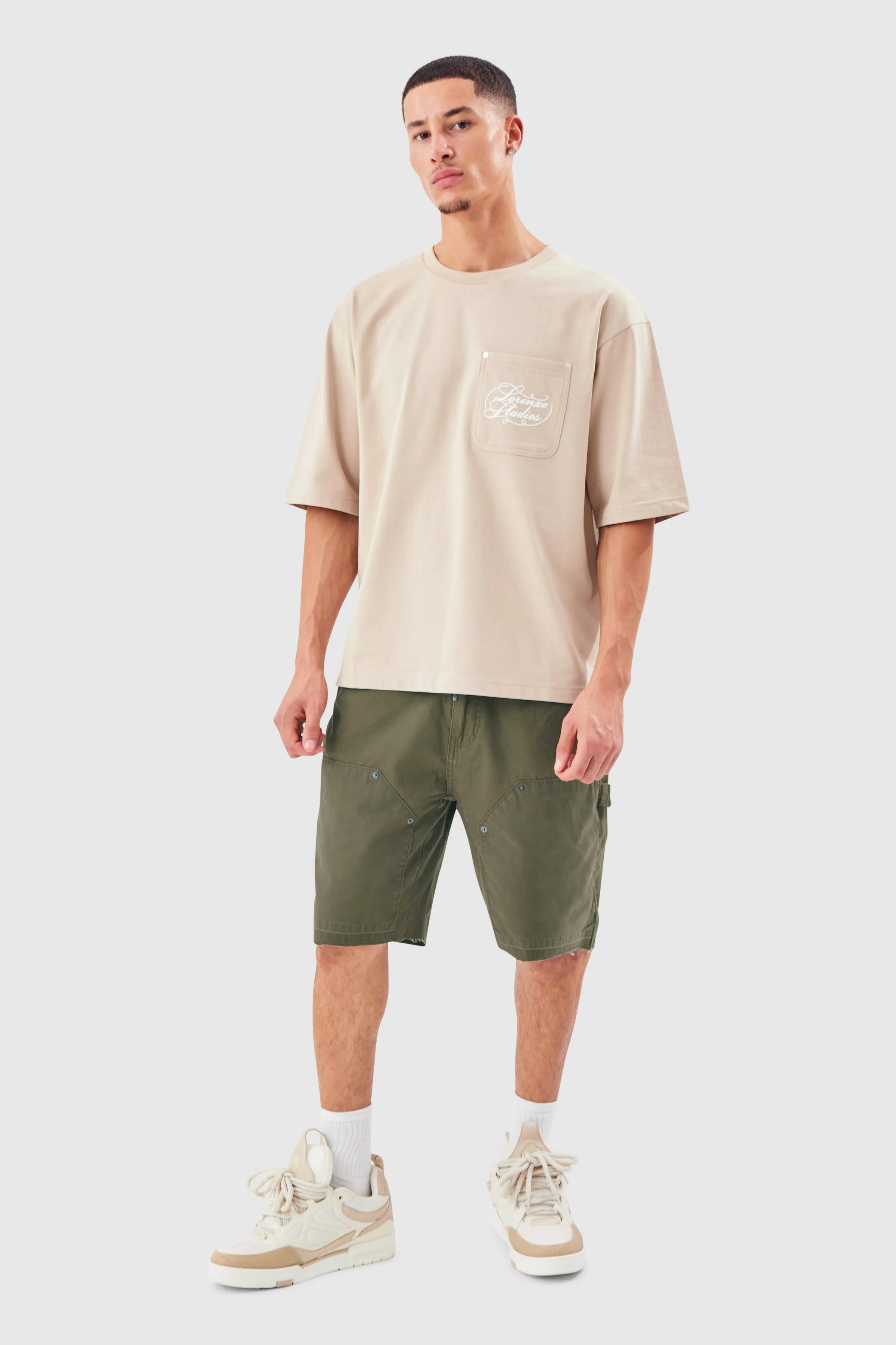 CANVAS SHORT - KHAKI