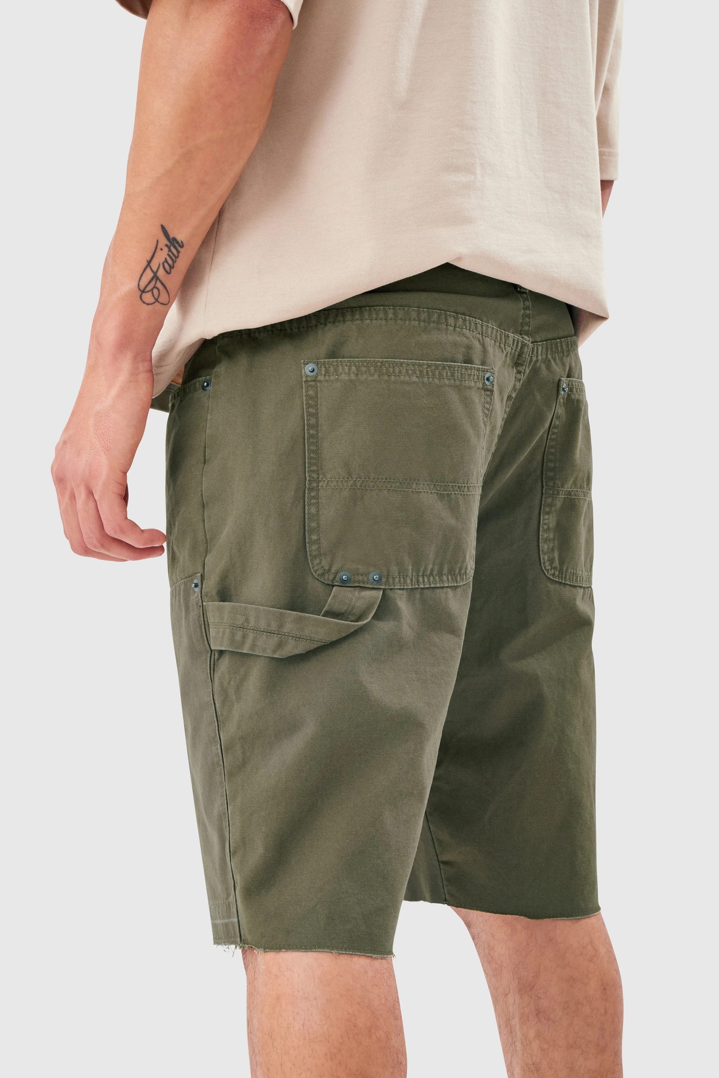 CANVAS SHORT - KHAKI