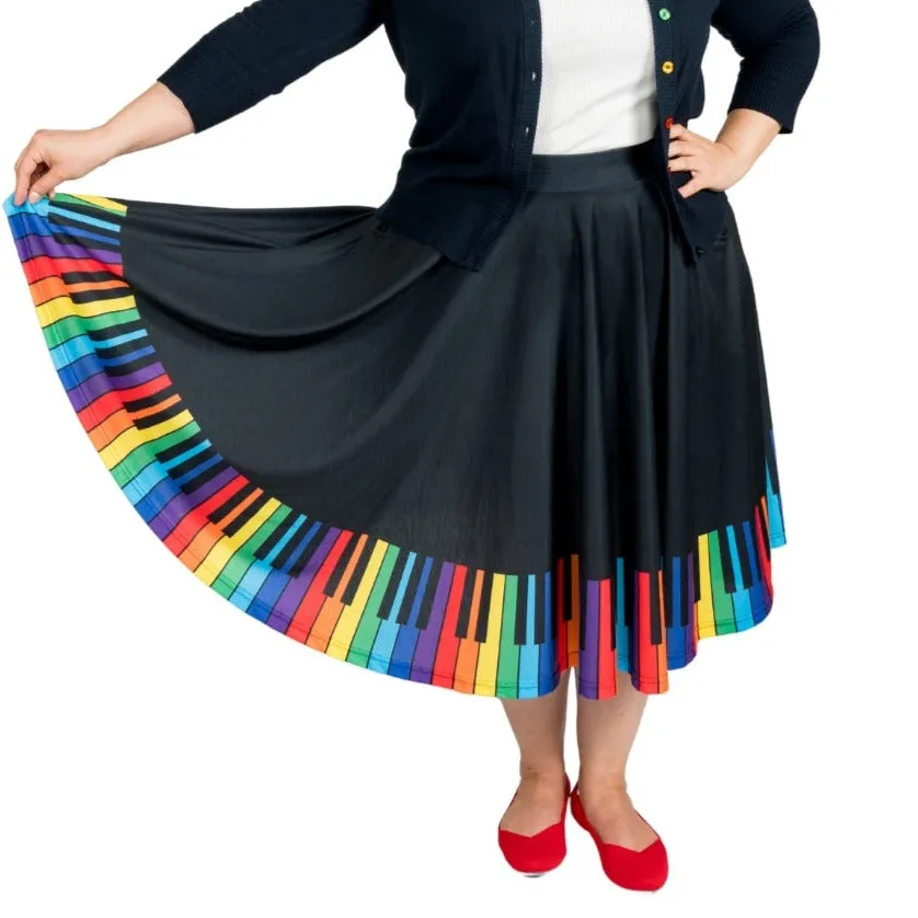 Chromatic Scales Twirl Skirt