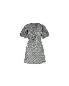 DONOVAN MINIDRESS KHAKI GINGHAM