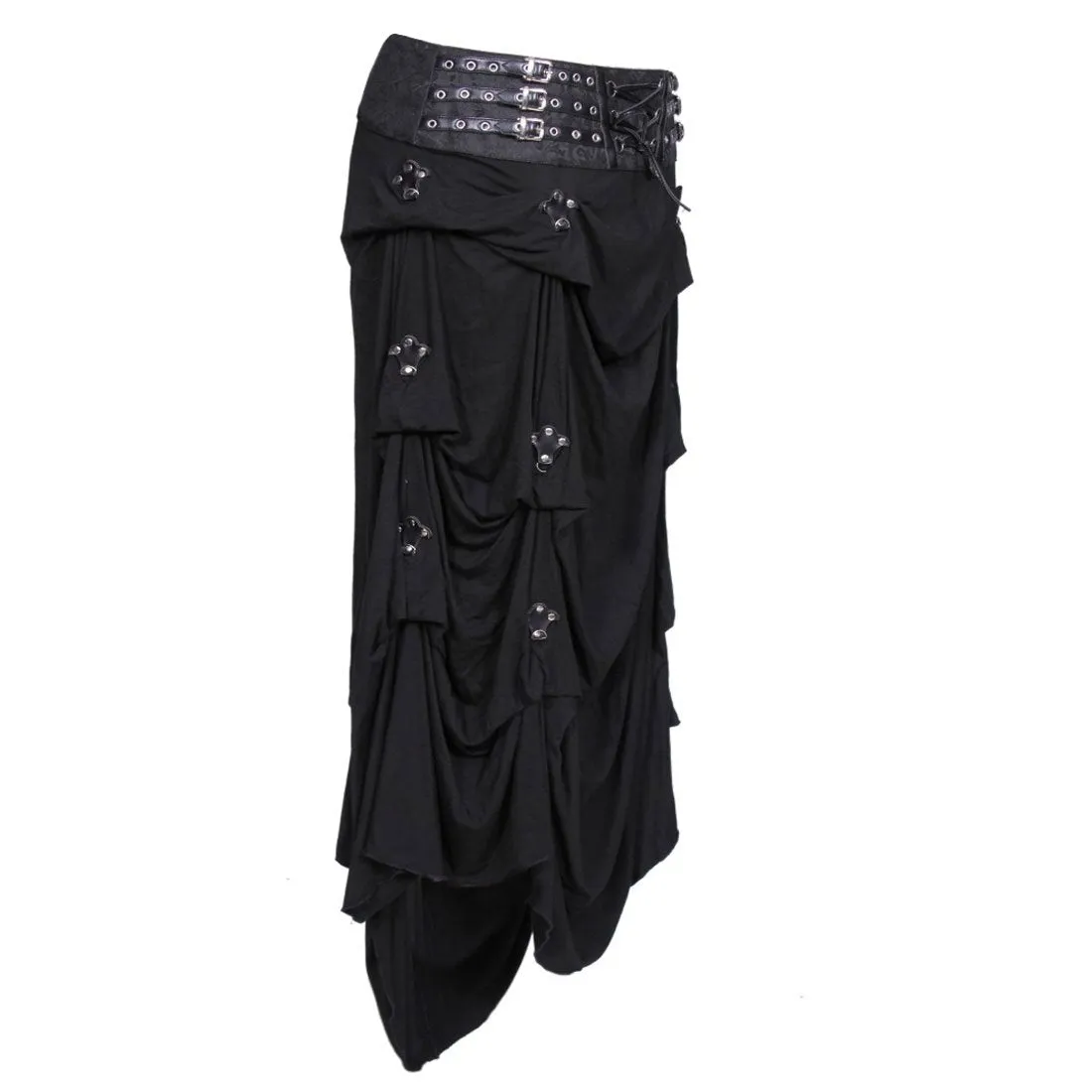 Dusky Gothic Long Knitted Skirt