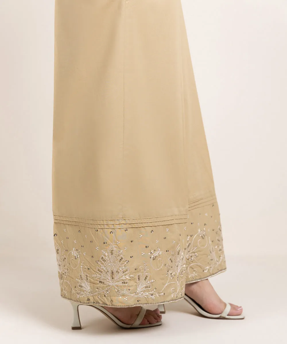 Embroidered Cambric Culottes