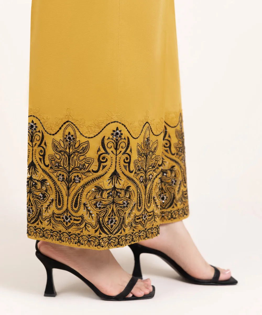 Embroidered Cambric Culottes