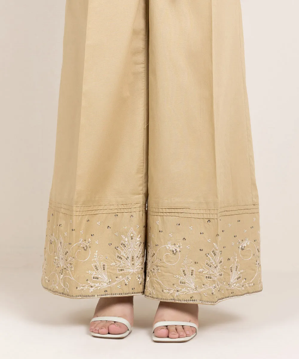 Embroidered Cambric Culottes