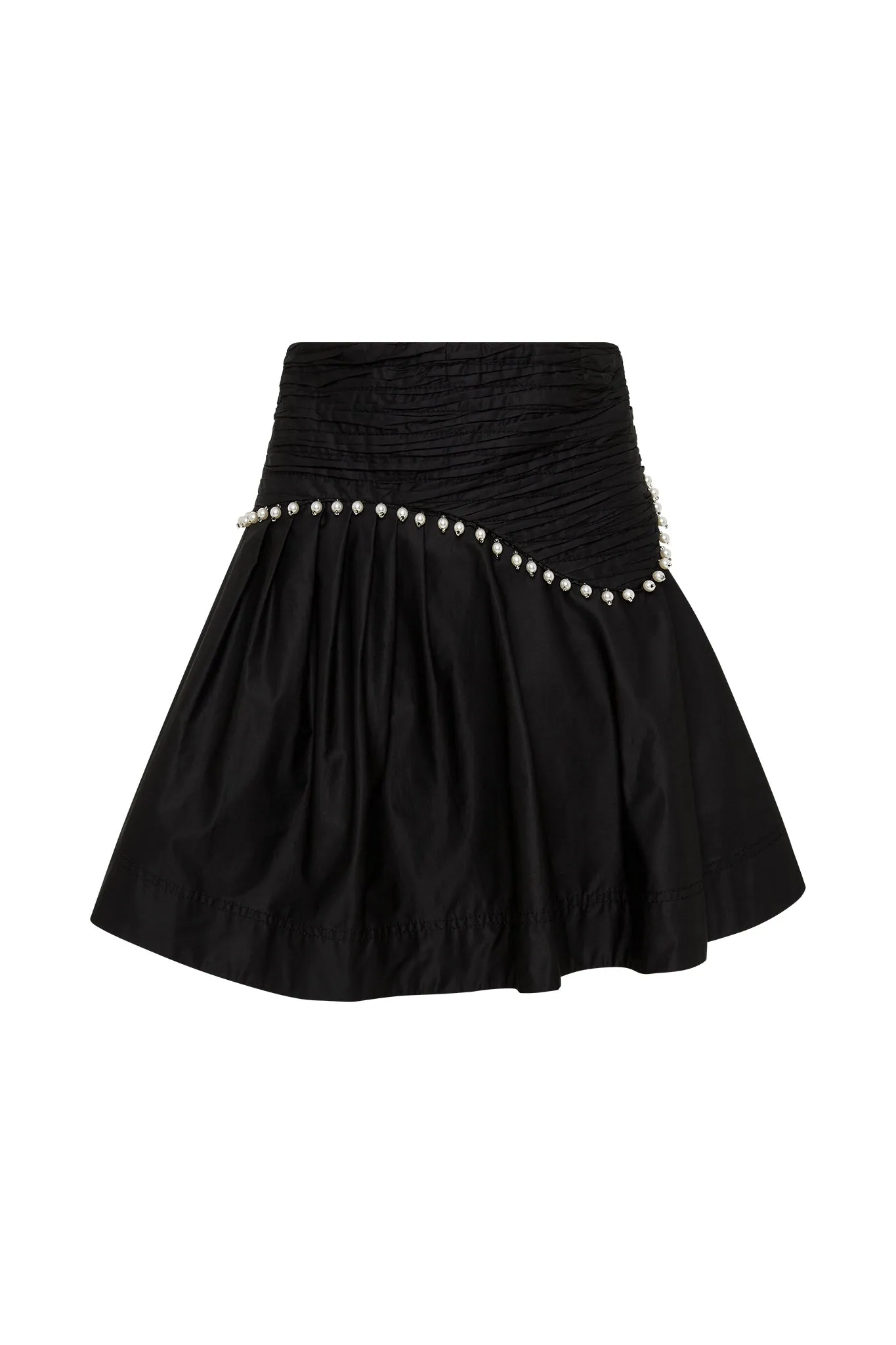 Florence Pearl Trim Mini Skirt