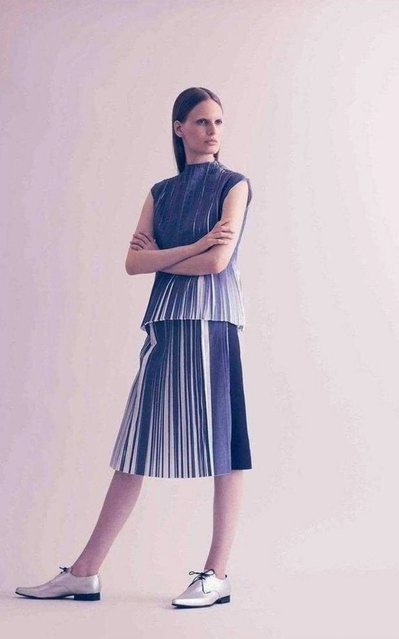 Gabriele Colangelo Pleated Cotton Skirt