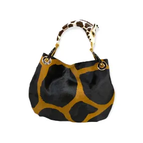 GIRAFFE  SMALL HANDBAG  IN PONY-EFFECT LEATHER