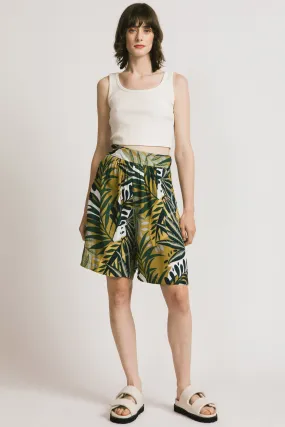 Grenada Culottes in Green Floral