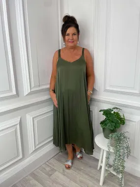 Khaki Haven Barbados Tank Maxi Dress - Stylish and Comfortable