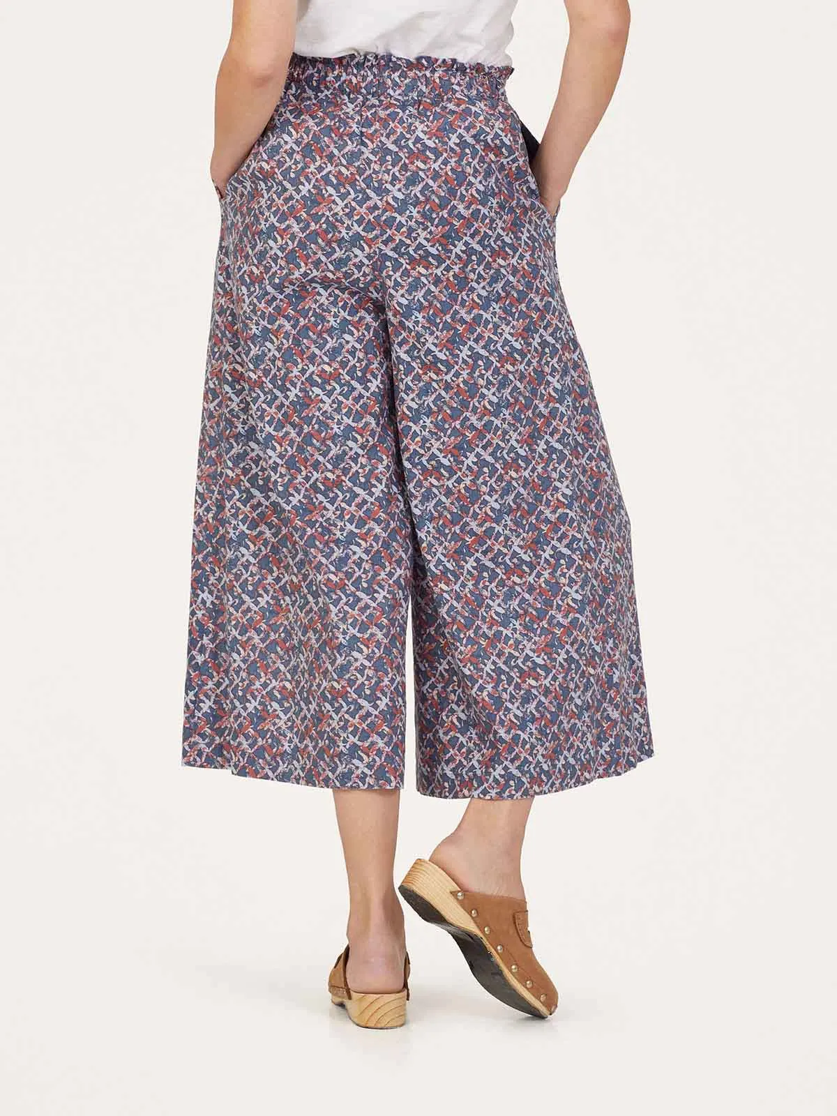 Kalina Hemp Wide Leg Culottes - Multi