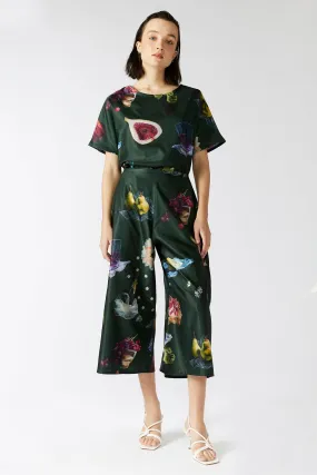 KEEGAN CLASSIC CULOTTES [ Cotton / Silk ~ Picnic Print ]