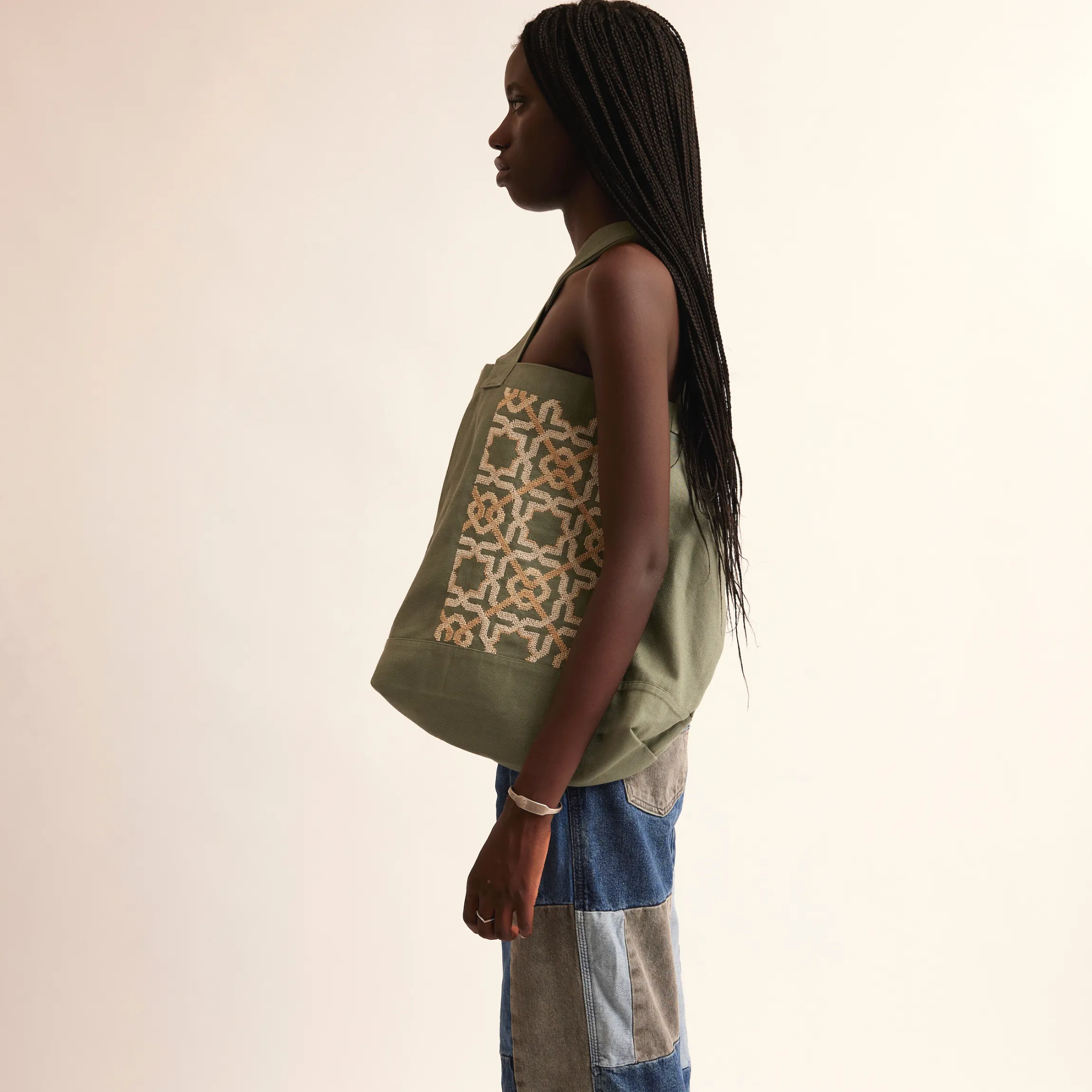 KHAKI CANVAS BAG SDG#13