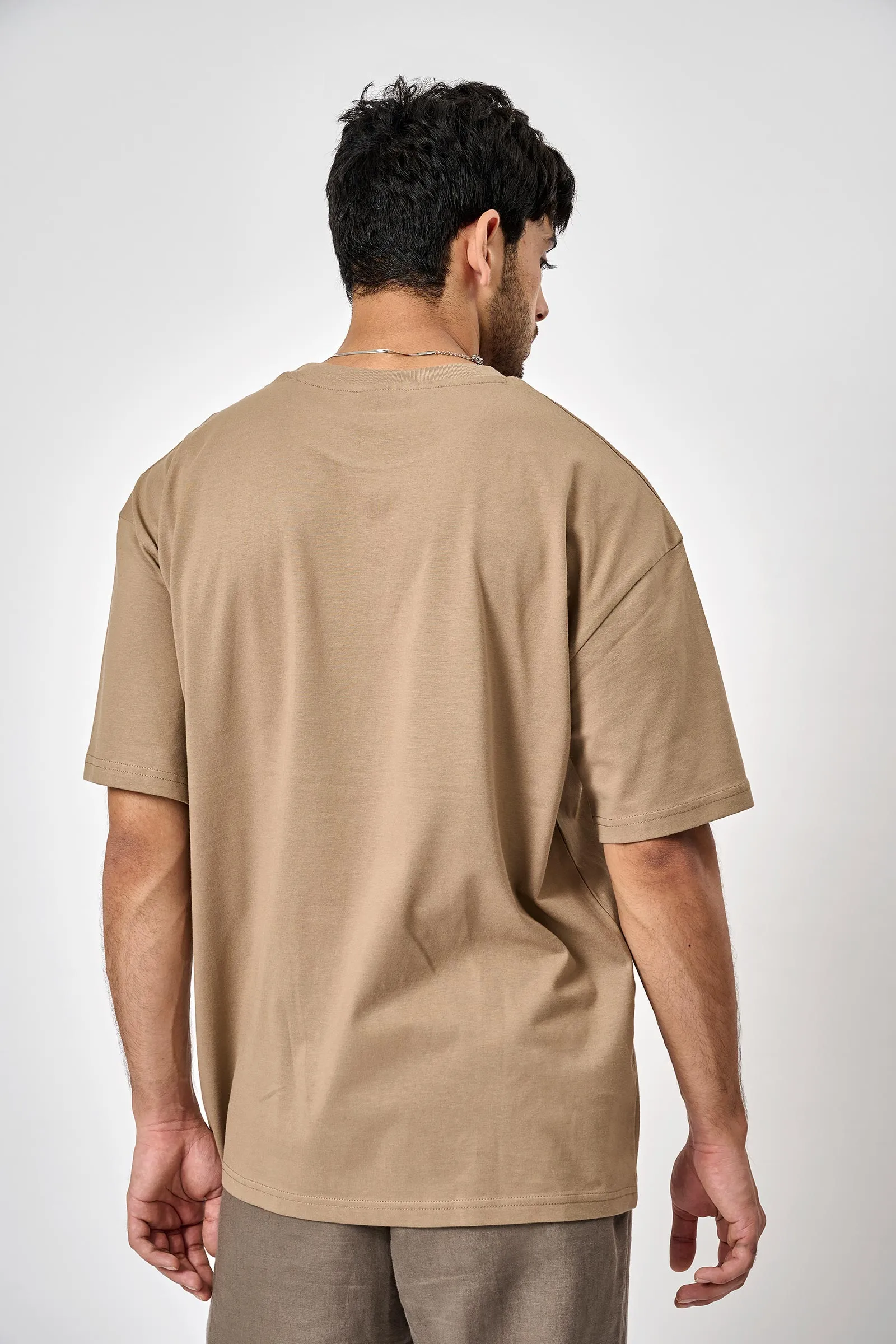 Khaki Heavyweight Oversized T-shirt