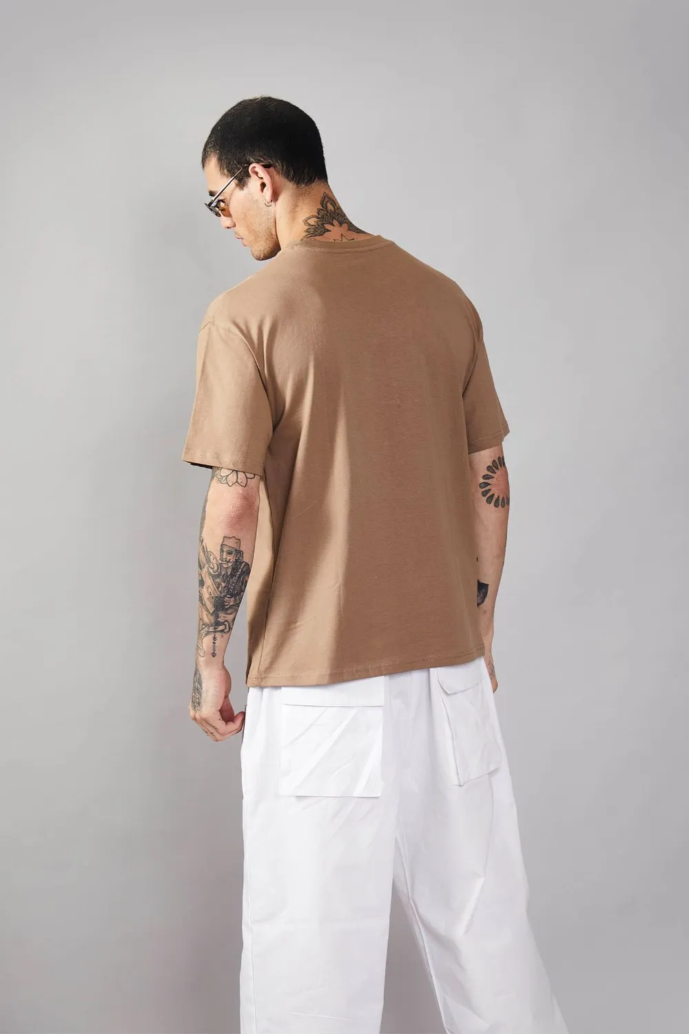 Khaki Heavyweight Oversized T-shirt