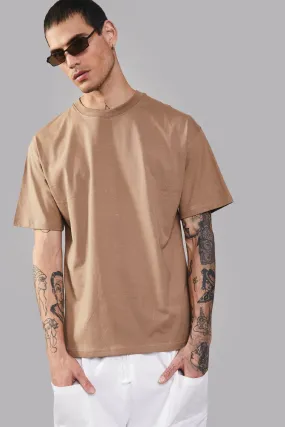 Khaki Heavyweight Oversized T-shirt