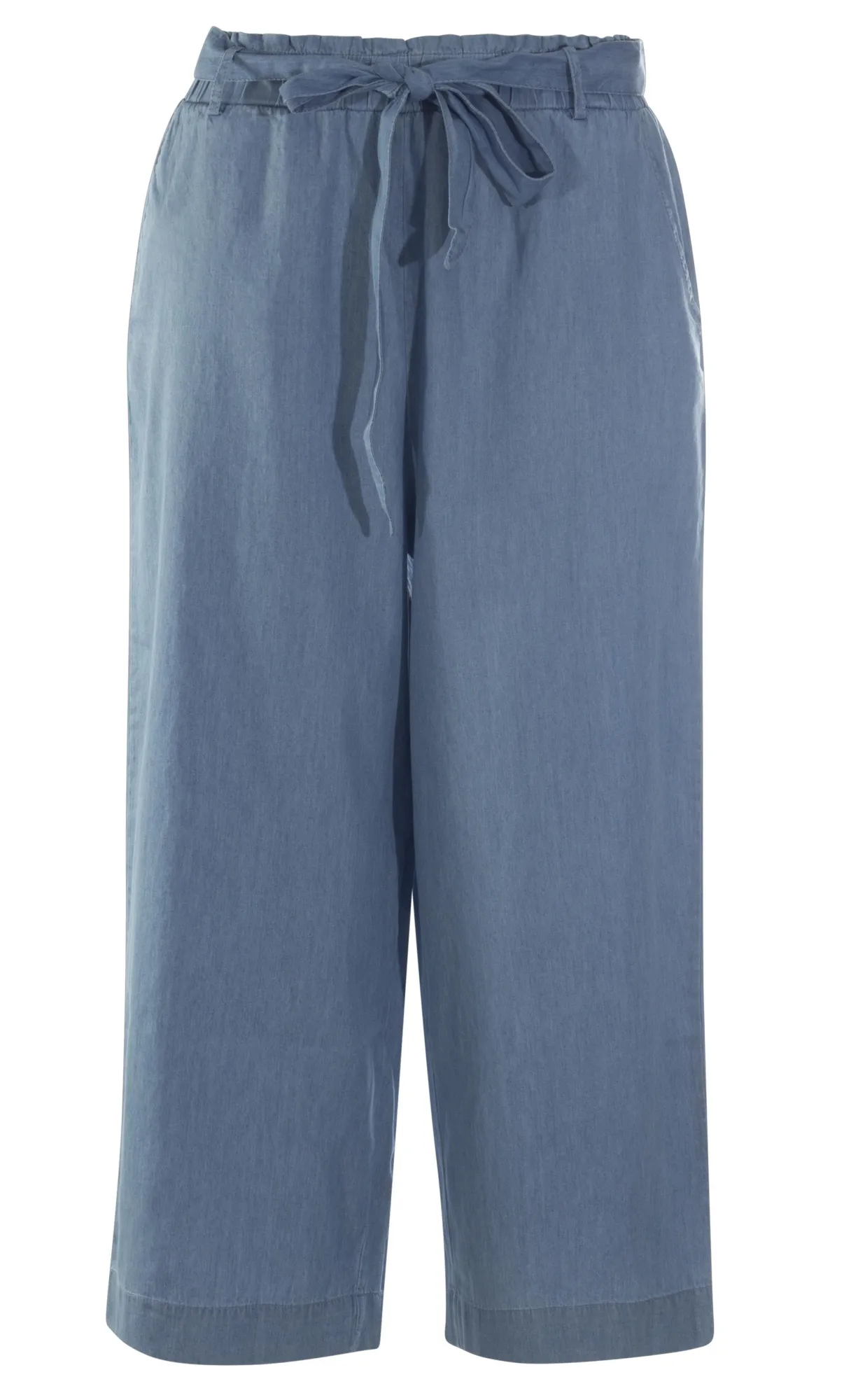 Lite weight Denim Culottes | LIGHT INDIGO | 6654YY