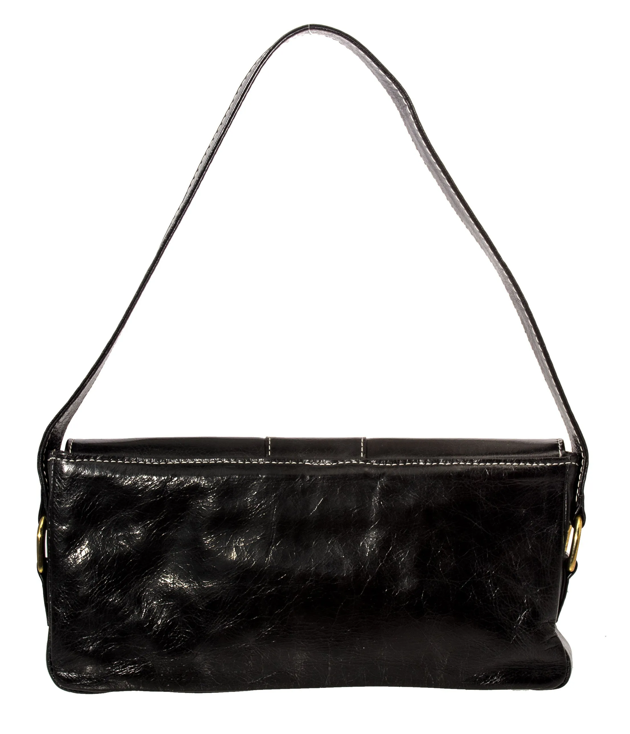 Marnie Bugs Black Leather Bugette Handbag