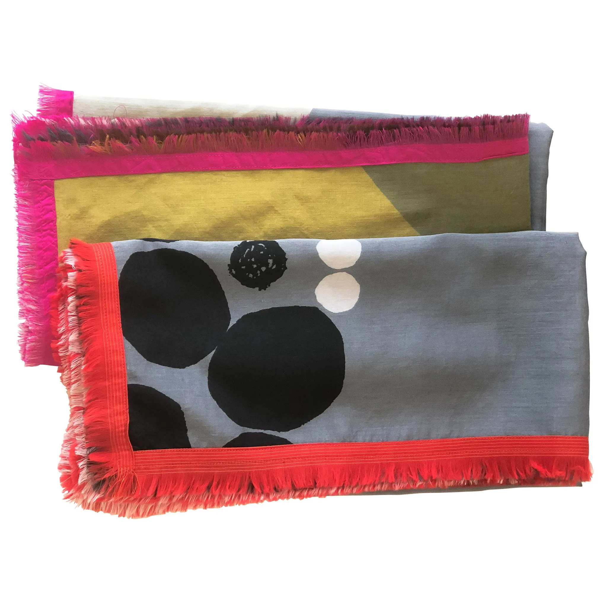 Mini square scarf | cotton silk