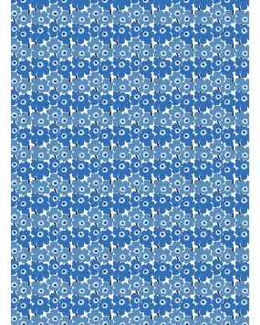 mini-unikko blue cotton fabric