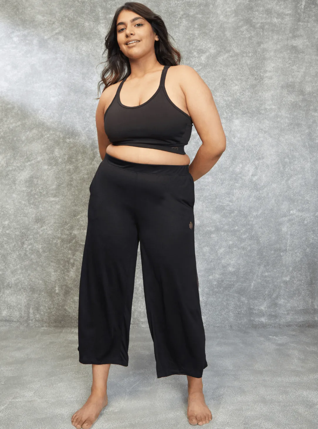 Modal Lounge Culottes Black