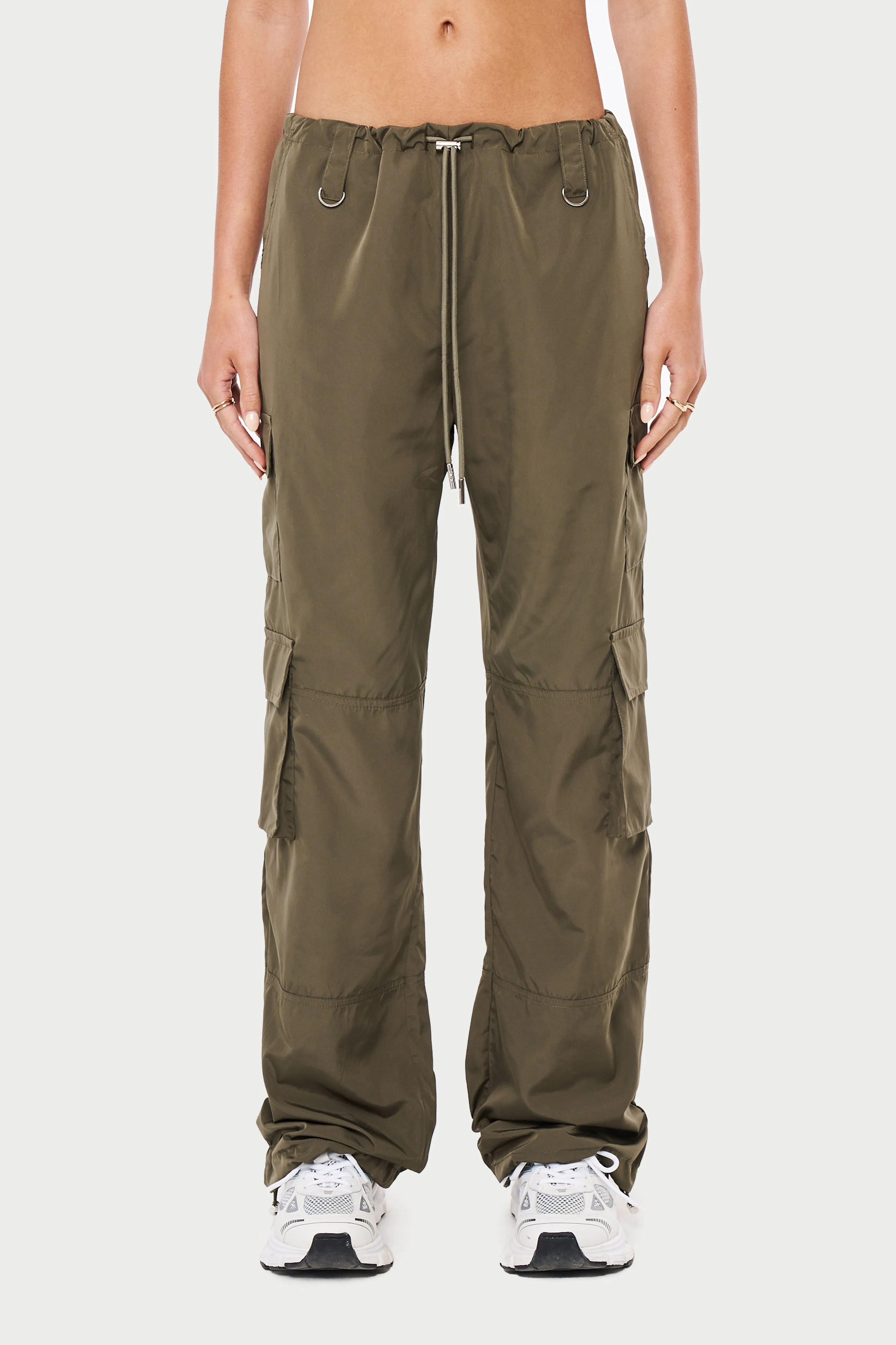 MULTI POCKET OVERSIZED CARGOS - KHAKI