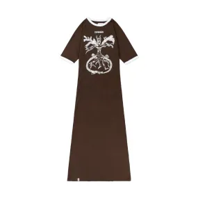   Shaye Gregan Baby Tee Dress 'Brown'