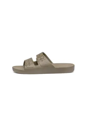 Solid Slides In Khaki