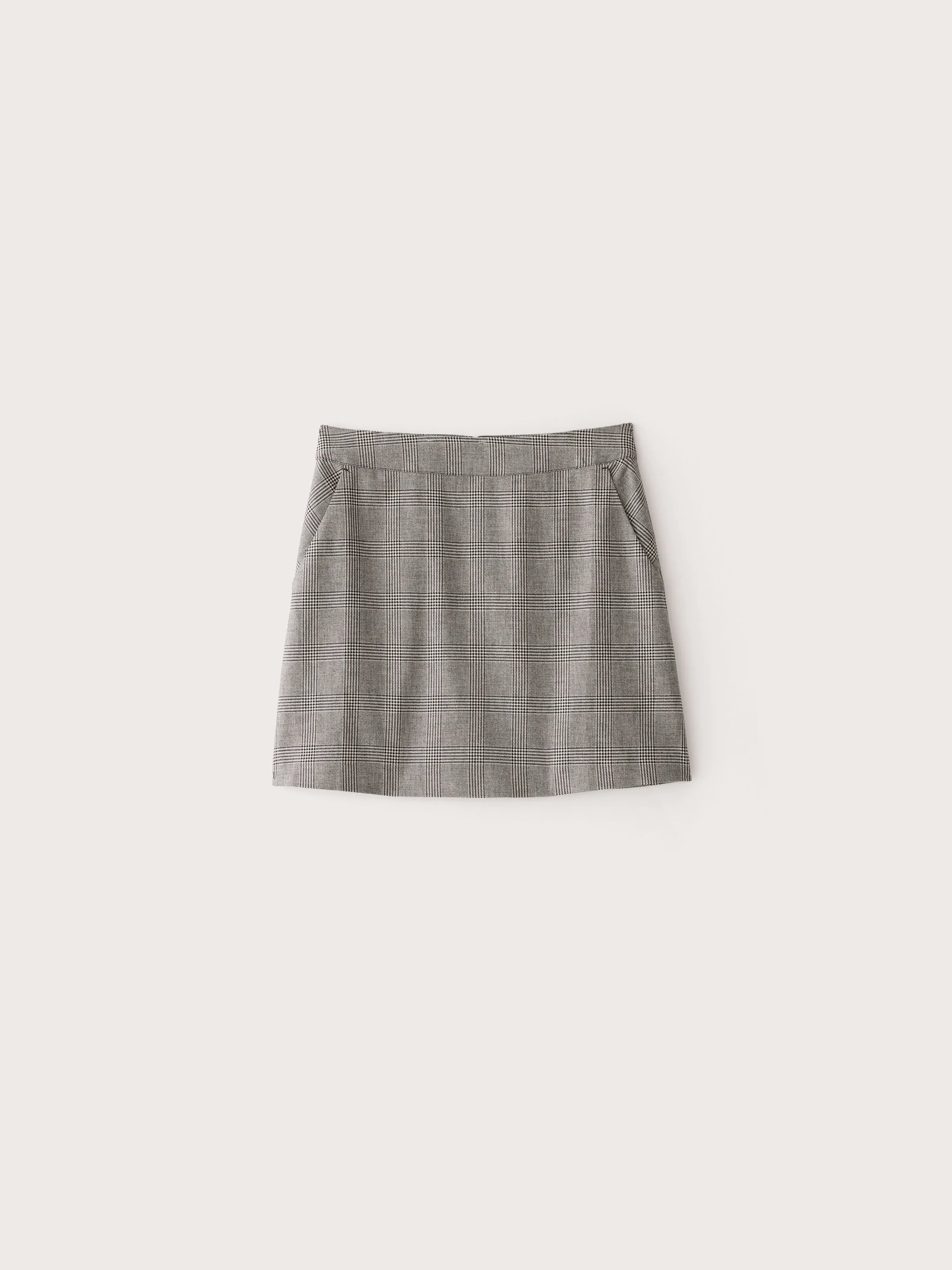 The Plaid Mini Skirt in Black